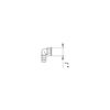 DALLMER Angled Hose Nozzle Chrome-Plated 1 Inch