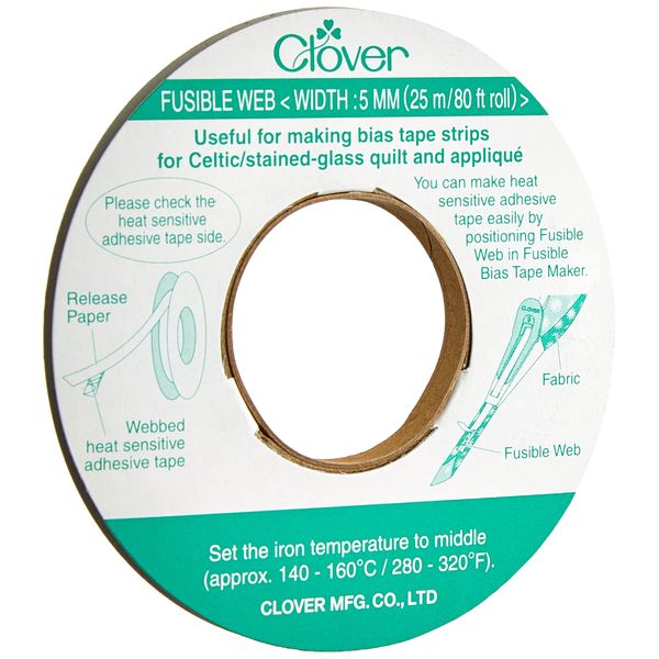 Clover Fusible Web 5mmx25m, 1, White