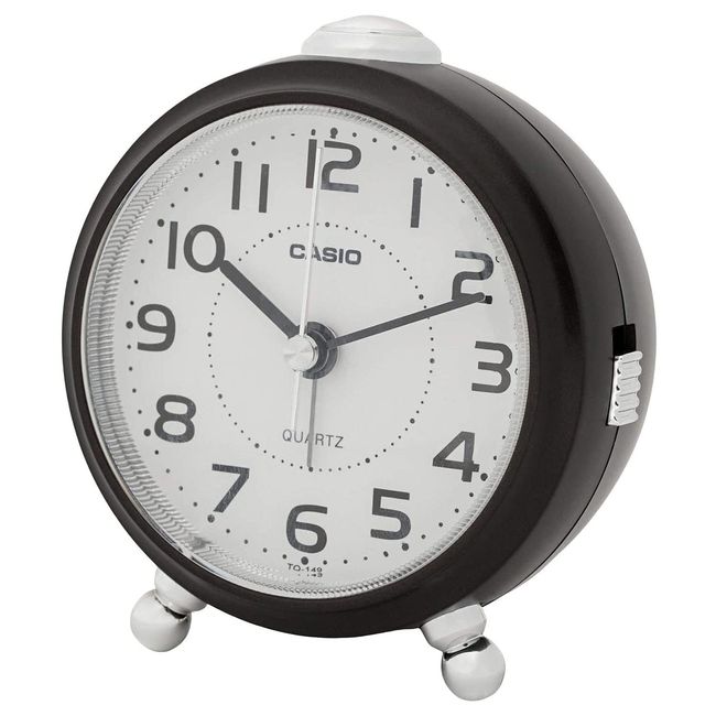 CASIO Alarm Clock Dark Brown Analog Small Snooze Light TQ-149-5JF