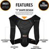 Gearari Upper Back Brace Posture Corrector for Unisex Black Neck Back & Shoulder