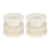 sourcing map ABS Bulkhead Tank Adapter with PVC Plug Fitting G1/2 Thread for Rain Buckets Water Tanks 2 Set