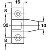 Push in Plinth Fasteners Fittings Press Fit Panel Clips x4