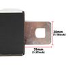 Black 2 Point Retractable Safety Seat Belt Lap Extra long Adjustable Nylon Strap