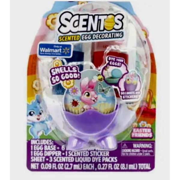 Scentos Scented Easter Bunny Themed Egg Decorating Kit - Ages 3+