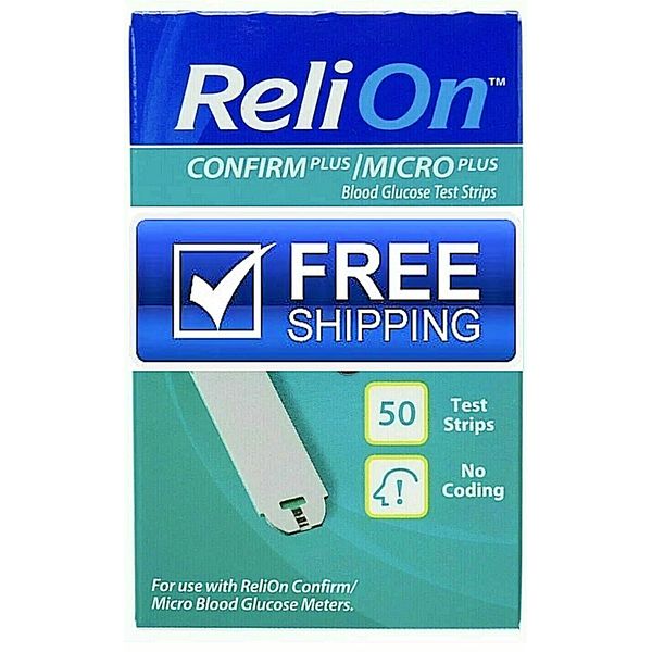 50 COUNT Relion Confirm Micro Test Strips FREE SHIPPING! DEC/2024!! BEST PRICE!