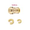 EFIELD 10PCS 1/2" X 3/8" PUSH FIT REDUCER COUPLING BRASS FITTINGS WITH 2 CLIP