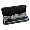 Maglite, Mini Spectrum Series Flashlight, AA, Black Body, Blue LED Light