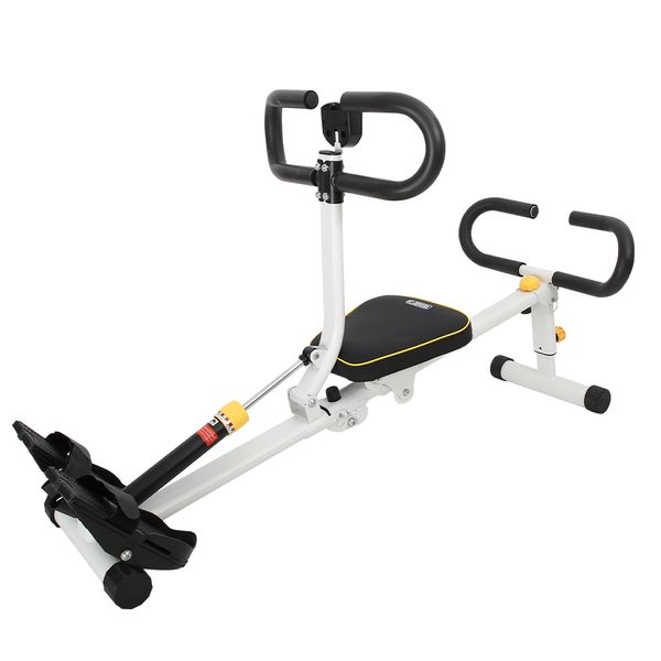 Rovera Folding Rowing Machine Multi Exercise Equipment, Black, KF-300