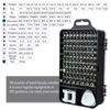 117PC Mini Micro Precision Screwdriver Set Ext Bar & 98 Bits Pry Tools Tweezers