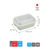 CBJAPAN Steamer, Square, Antibacterial, Easy Steam Cooker, Atomico Gray