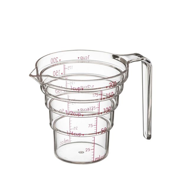 Yamazaki Industries Microwave Safe Measuring Cup, 6.8 fl oz (200 ml), Clear 2699