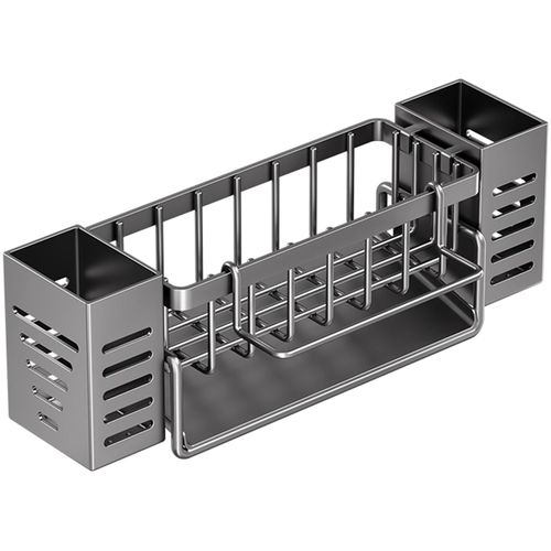 suyncyi 304 Stainless Steel Sponge Holder for Kitchen Sink, Kitchen Sink Organizer ,Sponges Soap Dispenserand Storage Essentials.