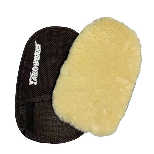 TARO WORKS Car Wash Sponge Car Wash Mitt, Shearling Fiber, Hand Wash Gloves, Set of 2