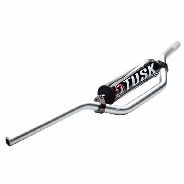 Tusk Aluminum 7/8" Handlebar YZ High Bend Silver