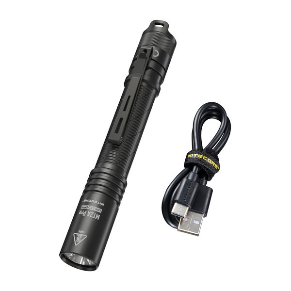 Nitecore MT2A Pro 1000 Lumen LED EDC Rechargeable Flashlight, Use 2x AA