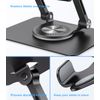 Tablet Stand Swivel with 360 Rotating Base Adjustable Tablet Holder for iPad Pro