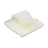 50 Pack - Self Adhesive Cable Clips 10mm Cable Management Tidy Hooks (White)