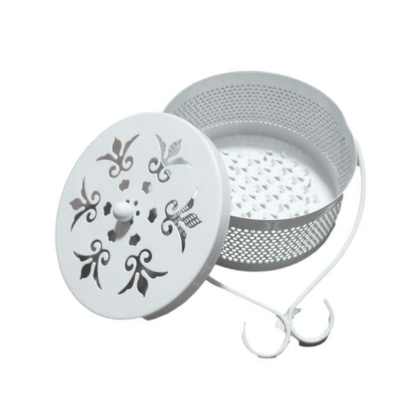 Mosquito Trap Incense Holder Tray Stylish Japanese Style Mosquito Trap Incense Sticker. Steel (White)