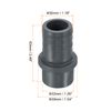 PATIKIL UPVC Reducer Pipe Fitting 32mm OD 30mm Barbed, 2 Pack Straight Coupling Adapter Connector, Grey