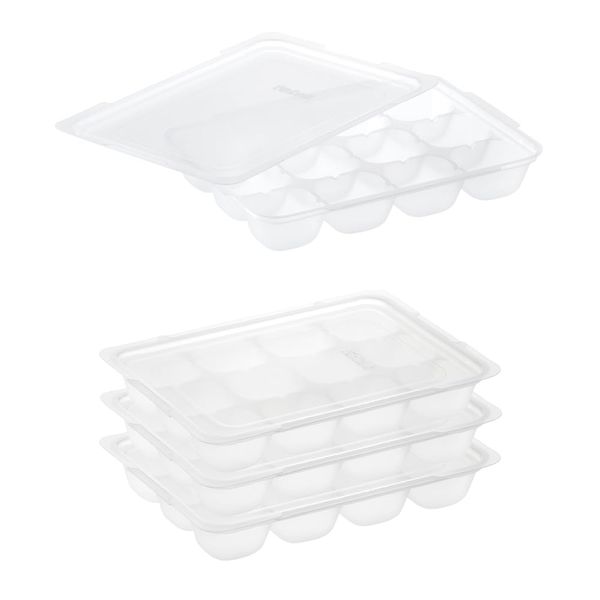 Richell R 15 Subdivided Freezing Block Tray, 1-Block Capacity: 0.5 fl oz (15 ml), 12 Blocks, Set of 4