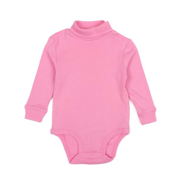 Leveret Baby Boys Girls Turtleneck Bodysuit 100% Cotton Pink Size 18 Months