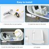 iFealClear 2-Pack Toilet Handle Kit, Universal Front-Mount Flush Lever Replacement, Solid Brass Trip Lever (Chrome)