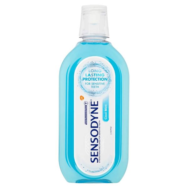 Sensodyne Mouthwash for Sensitive Teeth, Enamel Care Alcohol Free Mouthwash For Healthy Gums And Strong Teeth, Cool Mint Flavour, 500 ml