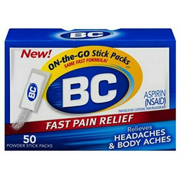 B&C Fast Pain Relief Headache Powders - 50 Tablets Ex 07/26