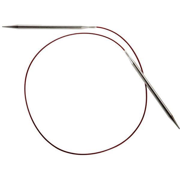 ChiaoGoo Circular Knitting Needle, Other, Silver, Red, 1.27 x 7.62 x 23.11 cm