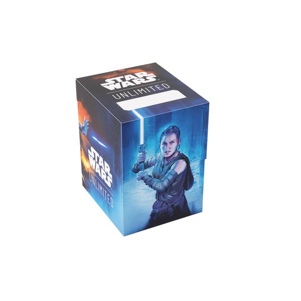 Gamegenic Star Wars Unlimited SOFT CRATE - Full-Color Printed & Officially Licensed Durable Deck Box, Holds 60 Double-Sleeved Cards, Perfect for TCGs and LCGs, Rey/Kylo Ren Design, Made