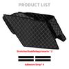 HDBUBALUS 5'' Stretched Saddlebag Liners Inserts White Thread Compatible with Harley 2014-2023 1 Pair
