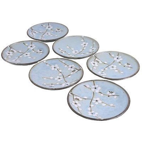 Happy Sales Sauce Dish Coaster Cherry Blossom Round 6 pc