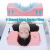 Toymay Comfortable Eyelash Extension Neck Pillow,Memory Foam Neck Contour Pillow for Sleeping Support,Beauty Salon Lash Grafting Pillow,Removable Pink Velvet Cervical Pillow