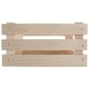 Small Rectangular Wooden Display Crate | 23.5 x 12 x 12 cm | Presentation Storage Box | Plain Unpainted & Untreated Pine for Craft