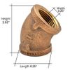 Thrifco 5317030 1/4 Inch 45 Degree Brass Elbow