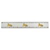 'Crouching Tiger' 30cm (12 Inch) White Plastic Ruler (RL00085936)