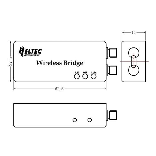Heltec LoRa Wireless Bridge ESP32 and SX1276 LoRa Node Chip Integrated WiFi BLE 8M Byte Flash Compatible with Arduino Development Environment (902-928MHz)