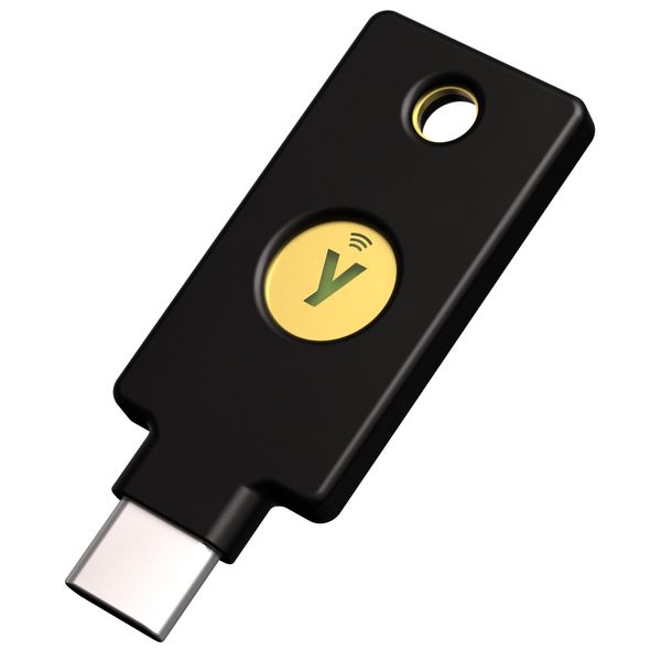 Yubico - YubiKey 5C NFC - Two Factor Authentication Security Key, Fits USB-C Ports and Works with Supported NFC Mobile Devices - Protect Your Online Accounts with More Than a Password