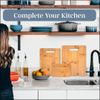 Bamboo Cutting Board 3pc Set Reversible Kitchen Chopping & Serving Use