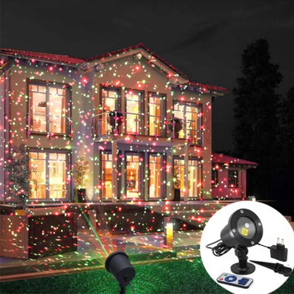 Christmas Laser R&G LED Projector Light Moving Outdoor Landscape Stage Xmas Lamp