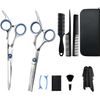 BOUENN Haircuts, Hair Cutting Scissors, Pneumatic Scissors, Stainless Steel, Home, Self-Cut, Professional to Amateur, Set of 11