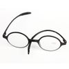 Retro Round Glasses tr90 Reading Glasses Stylish Reading Glasses Portable Senior Glasses with Case & Cloth Degree "+1.0 to +4.0", Set of 2 (Black + Coffee), 3.00 Strength