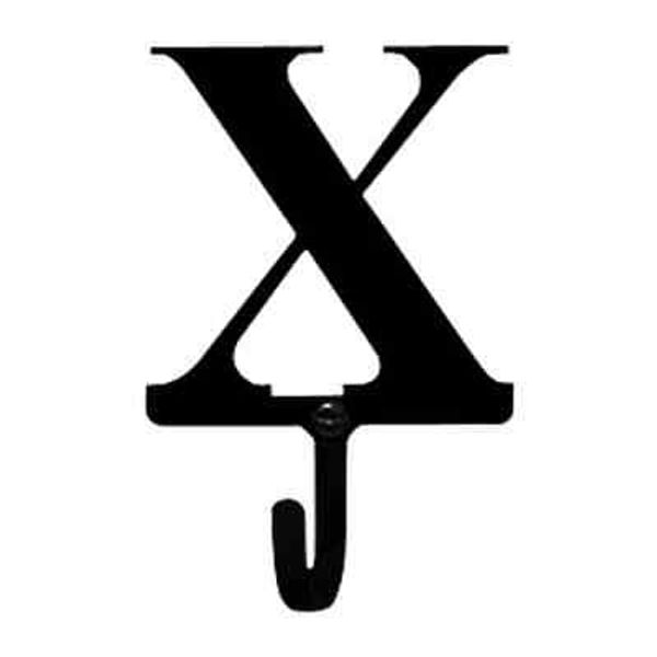 Name Letter Initial X Coat Hook Metal Wall Mount Towel Bath Pet Leash