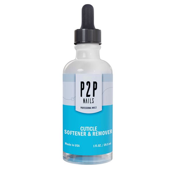 P2P Nails Cuticle Softener & Remover - Professional Pedicure & Manicure Nail Cuticle Repair Care Treatment - Instantly Removes Dead Skin