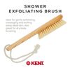 Kent Brushes Natural White Bristle Shower Bat Beechwood Handle