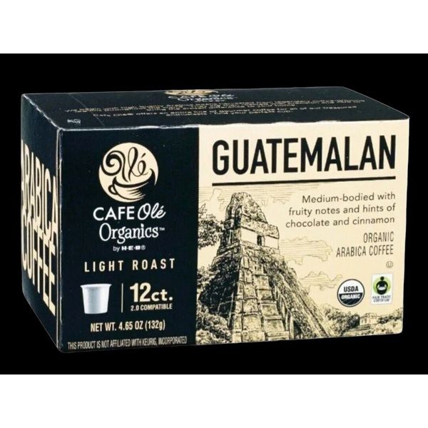 Cafe Olé coffee Guatemalan Light Roast k-cups 12 ct box