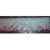 WAVERLY-Cherry Wallpaper Border Plaid-Blue-Dangling Cherries-Sculpted Laser Cut