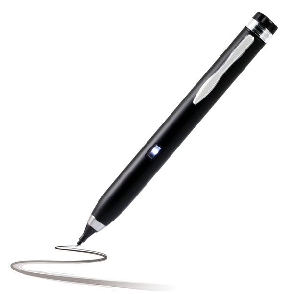 Navitech Matt Black Fine Point Digital Active Stylus Pen Compatible With Dell XPS 13