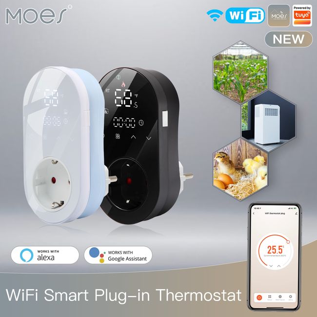 MOES Best WiFi LED Smart Plug Outlet, Wireless Timer Socket
