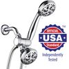 AquaDance 30 Setting 3 way Overhead Handheld Shower Head Combo With 5ft Hose